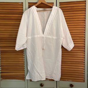 Lands End White cover up.